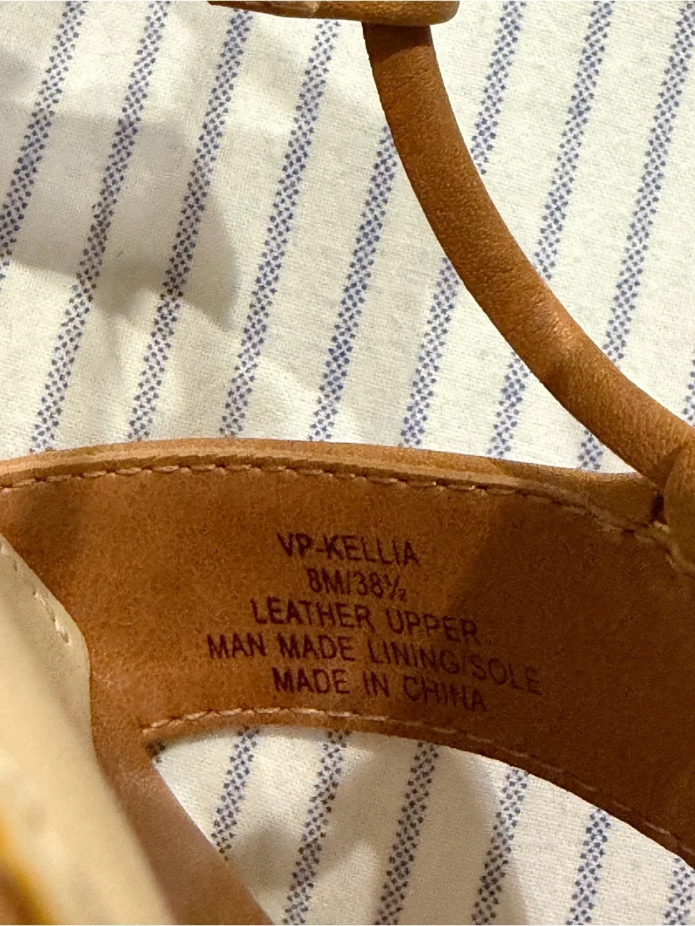 Vince Camuto Tan Lace-Up Espadrille Wedge Sandals